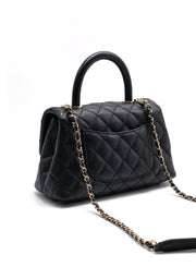 CHANEL Coco Handle Small - Black with Gold Hardware
