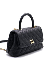 CHANEL Coco Handle Small - Black with Gold Hardware