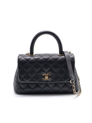 CHANEL Coco Handle Small - Black with Gold Hardware