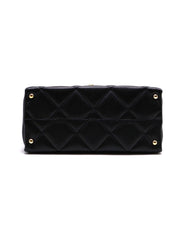 CHANEL 24P Caviar Quilted Retro Twist Top Handle Flap - Black / Gold