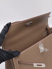 HERMES Kelly 25 - Etopue with Palladium Hardware [G]