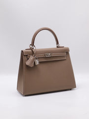 HERMES Kelly 25 - Etopue with Palladium Hardware [G]