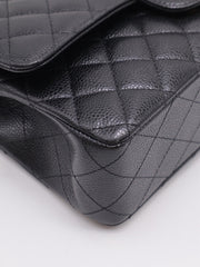 CHANEL Classic Flap Medium 25 Grained Calfskin - Black with Gold Hardware