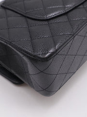 CHANEL Classic Flap Medium 25 Grained Calfskin - Black with Gold Hardware
