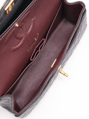 CHANEL Classic Flap Medium 25 Grained Calfskin - Black with Gold Hardware