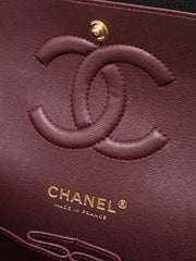 CHANEL Classic Flap Medium 25 Grained Calfskin - Black with Gold Hardware