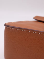 HERMES Halzan 25 - Gold with Gold Hardware [Y]