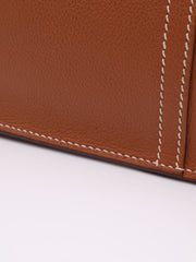 HERMES Halzan 25 - Gold with Gold Hardware [Y]