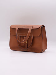 HERMES Halzan 25 - Gold with Gold Hardware [Y]