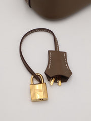 HERMES Bolide 25 - Etoupe with Gold Hardware [B]