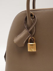 HERMES Bolide 25 - Etoupe with Gold Hardware [B]