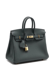 HERMES Birkin 25 - Vert Mangrove with Champagne Gold Hardware