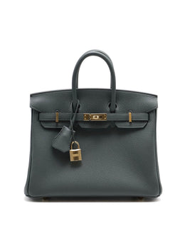 HERMES Birkin 25 - Vert Mangrove with Champagne Gold Hardware