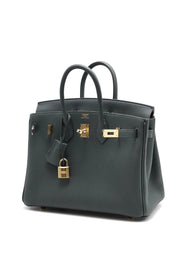 HERMES Birkin 25 - Vert Mangrove with Champagne Gold Hardware