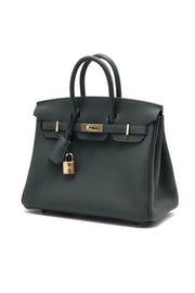 HERMES Birkin 25 - Vert Mangrove with Champagne Gold Hardware