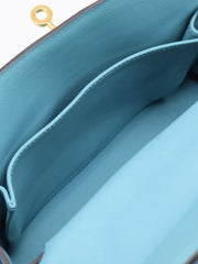 HERMES Kelly 25 - Bleu Atoll with Gold Hardware [T]