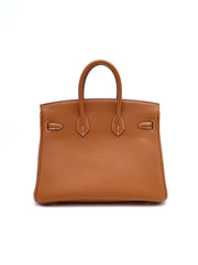 HERMES Birkin 25 - Gold with Gold Hardware