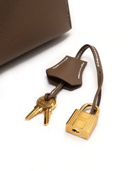 HERMES Kelly 25 - Etoupe with Gold Hardware