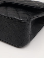 CHANEL Classic Flap Medium 25 Grained Calfskin - Black with Gold Hardware