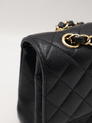 CHANEL Classic Flap Medium 25 Grained Calfskin - Black with Gold Hardware