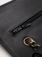 CHANEL Classic Flap Medium 25 Grained Calfskin - Black with Gold Hardware