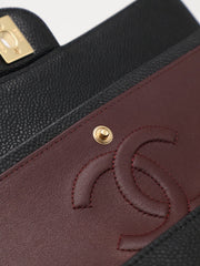 CHANEL Classic Flap Medium 25 Grained Calfskin - Black with Gold Hardware