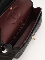 CHANEL Classic Flap Medium 25 Grained Calfskin - Black with Gold Hardware