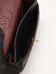 CHANEL Classic Flap Medium 25 Grained Calfskin - Black with Gold Hardware