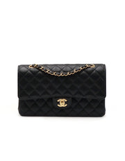CHANEL Classic Flap Medium 25 Grained Calfskin - Black with Gold Hardware