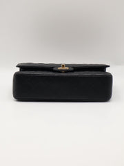 CHANEL Classic Flap Medium 25 Grained Calfskin - Black with Gold Hardware