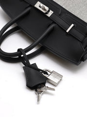 HERMES Birkin 25 - Panda White / Black with Palladium Hardware