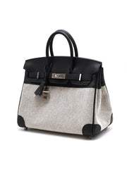 HERMES Birkin 25 - Panda White / Black with Palladium Hardware