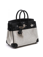 HERMES Birkin 25 - Panda White / Black with Palladium Hardware