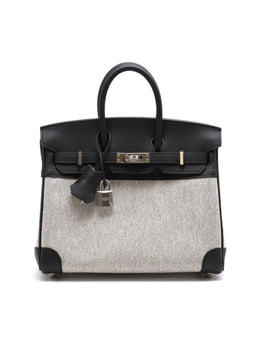 HERMES Birkin 25 - Panda White / Black with Palladium Hardware