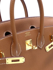 HERMES Birkin 25 - Gold with Gold Hardware