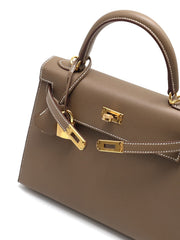 HERMES Kelly 25 - Etoupe with Gold Hardware