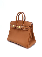 HERMES Birkin 25 - Gold with Gold Hardware