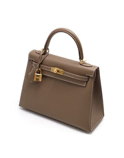 HERMES Kelly 25 - Etoupe with Gold Hardware