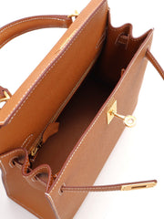 HERMES Kelly 25 - Gold with Gold Hardware
