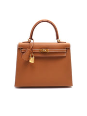 HERMES Kelly 25 - Gold with Gold Hardware