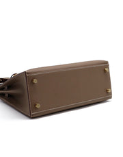 HERMES Kelly 25 - Etoupe with Gold Hardware