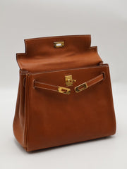 HERMES Kelly 25 Sellier - Gold with Gold Hardware [Z]
