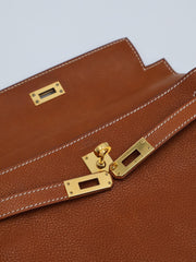 HERMES Kelly 25 Sellier - Gold with Gold Hardware [Z]