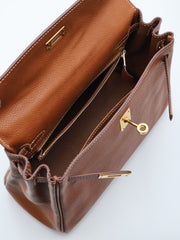 HERMES Kelly 25 Sellier - Gold with Gold Hardware [Z]