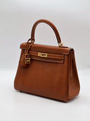HERMES Kelly 25 Sellier - Gold with Gold Hardware [Z]