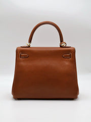 HERMES Kelly 25 Sellier - Gold with Gold Hardware [Z]