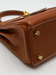 HERMES Kelly 25 Sellier - Gold with Gold Hardware [Z]