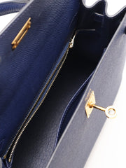 HERMES Kelly 25 - Bleu Navy with Gold Hardware