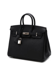 HERMES Birkin 25 - Noir with Palladium Hardware
