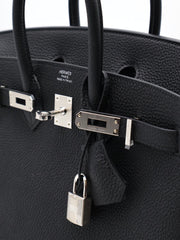 HERMES Birkin 25 - Noir with Palladium Hardware